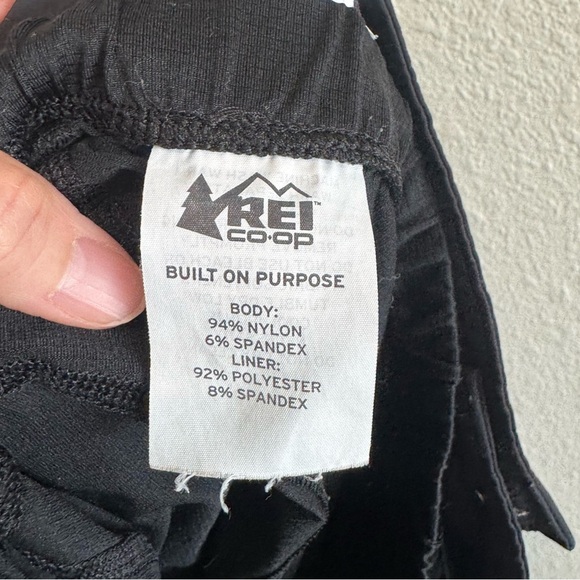 REI Co-op Large Mens Cycles Cycling Double Bike Shorts Black Padded Pocket - Picture 4 of 10